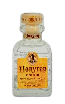 Водка "Polugar" Barley  100 мл