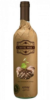 Вино Vite Mia Biologico Primitivo  Вите Миа Примитиво Сицилия  Биолоджико 2017 750 мл