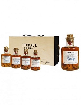 Коньяк Набор Lheraud Cognac Cuvee 20  gift set wooden box 200 мл 43%