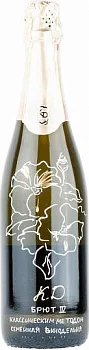 Игристое вино Константин Дзитоев  Рислинг    белое брют    750 мл