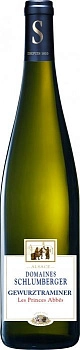 Вино Schlumberger Gewurztraminer Les Princes Abbes Alsace AOC  Шлюмберже Гевюрцтраминер Ле Принс Аббе 2014 750 мл