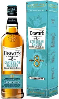 Виски Dewar's  Caribbean Smooth 8 Years Old gift box  700 мл