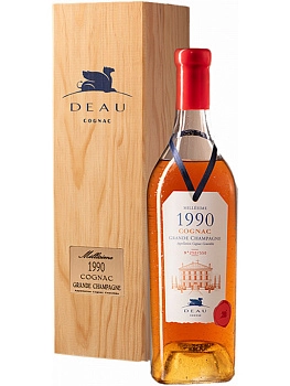 Коньяк Grande Champagne Deau  1990    gift box  700 мл