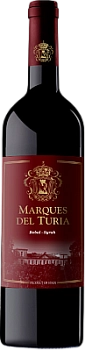 Вино Vicente Gandia Marques Del Turia Bobal-Syrah Висенте Гандия Маркиз дель Туриа Бобаль-Сира Валенсия 2015 750 мл
