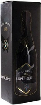 Игристое вино  Российское шампанское полусладкое корковая пробка (Абрау-Дюрсо) в подарочной упаковке 750 мл