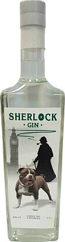Джин  Sherlok Dry Gin white Iabel 500 мл