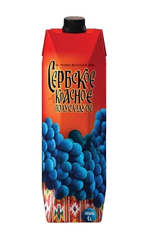 Вино Vino Zupa Series Uno Serbian semisweet red  Зупа Серия Уно Сербское красное полусладкое 1000 мл