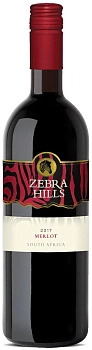 Вино Perdeberg Zebra Hills  Merlot  Зебра Хиллс  Мерло  2017  750 мл