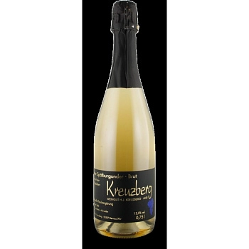 ВИНО ИГРИСТОЕ  WEINGUT KREUZBERG SEKT BLANC DES NOIRS BRUT, ВАЙНГУТ КРОЙЦБЕРГ ЗЕКТ БЛАН ДЕ НУАР БРЮТ БЕЛ. 750 мл