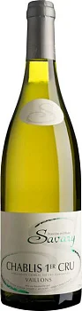 Вино Savary  Chablis Premier Cru AOC  Vaillons Савари Шабли Премье Крю Вайон  2018 750 мл