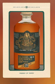 Кальвадос Comte Louis De Lauriston 20 YO gift box 700 мл 42%