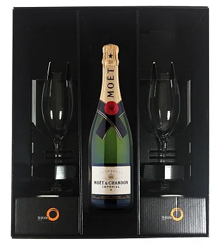 Шампанское Moet Chandon Brut Imperial 2 glass 750 мл