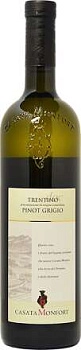 Вино Casata Monfort  Pinot Grigio  Trentino DOC  2020  750 мл