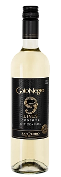 Вино Gato Negro 9 Lives Reserve Sauvignon Blanc 9  2019 750 мл