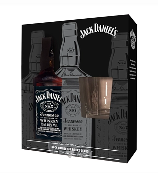 Виски Jack Daniels Gift Box  with glass 700 мл  40%