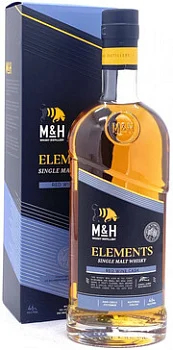 Виски M&H  Elements Red Wine gift box 700 мл