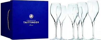 Подарочная упаковка Taittinger gift box for 1 bottle with 6 glasses