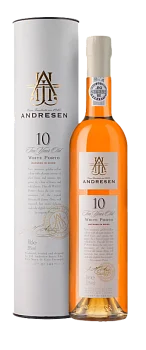 Портвейн   Andresen 10 Years Old white gift tube 500 мл