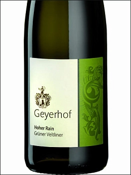 Вино Geyerhof Hoher Rain Gruner Veltliner Kremstal DAC 2019 750 мл