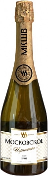 Игристое вино  Российское шампанское Московское Белое Брют  750 мл