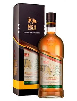 Виски M & H  Christmas Treat  gift box  700 мл 49%