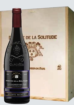 Набор подарочный  Domaine de la Solitude Châteauneuf-du-Pape Réserve Secrète Домен де ля Солитюд Шатонёф-дю-Пап Резерв Секрет  2006 750 мл   х 3 шт в деревянном ящике
