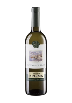 Вино Этюды  Юга  полусладкое белое  750 мл