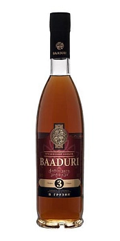 Коньяк Baaduri Georgian Brandy Баадури трехлетний 500 мл
