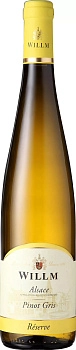 Вино Willm Reserve Pinot Gris  Вильм Резерв  Пино Гри  2018  750 мл