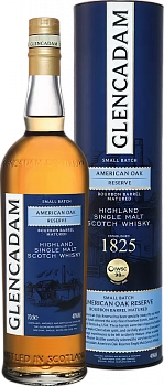 Виски Glencadam American Oak Reserve Bourbon Barrel Matured Highland Single Malt Scotch Whisky gift box 40% 700 мл