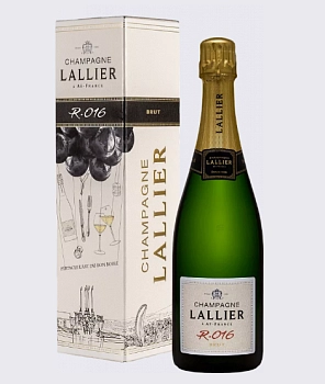 Игристое вино Lallier R016 Brut Champagne AOC gift box  2016 750 мл