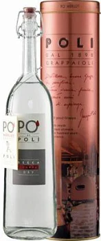 Граппа Grappa Po Di Poli Secca in gift box  700 мл