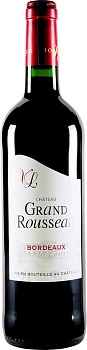 Вино Château Grand Rousseau Rouge Bordeaux AOC  2018 750 мл