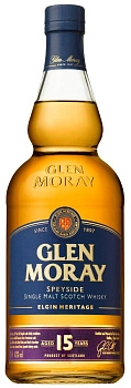 Виски  Glen Moray Single Malt Elgin Heritage 15 YO  gift box 700 мл