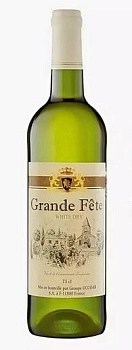 Вино UCCOAR Groupe, Grande Fete, Уккоар САС, ГРАНД ФЭТ белое сухое 11% 0,75