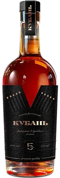 Коньяк   Российский коньяк  пятилетний   "Кубань"  500 мл  40%