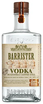 Водка Барристер  Кошерная  Гречишная Коппер Стилл 500 мл 40 %