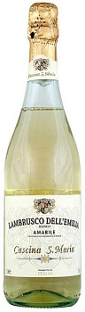 Игристое вино Cascina S. Maria Bianco Amabile Lambrusco dell’Emilia IGT  750 мл
