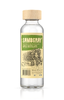 Водка Фортуна Самограй Яблочный Дистиллят  500 мл