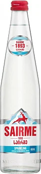 Вода Sairme Sparkling glass Саирме газированная в стеклянной бутылке 500 мл