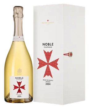 Шампанское  Lanson Noble Champagne Blanc de Blancs  wooden box  2004 750 мл 12,5%