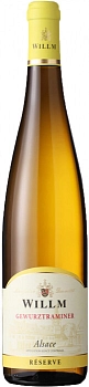 Вино Willm Reserve  Gewurztraminer   Вильм Резерв  Гевюрцтраминер  2019  750 мл