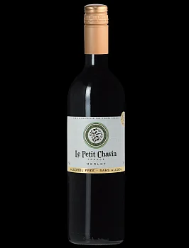 Вино безалкогольное Le Petit Chavin Blanc Merlot  Ле Пти Шавэн Мерло полусладкое  750 мл