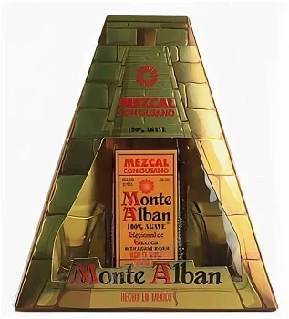 Мескаль Monte Alban with agave worm 750 мл