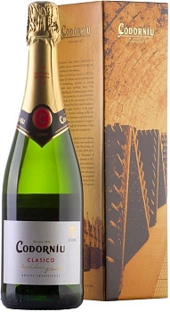 Игристое вино Codorniu Clasico Brut gift in box  750 мл