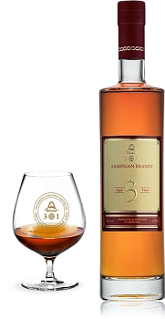 Коньяк ТМ А301 "АРМЯНСКИЙ КОНЬЯК А301", 3 года,  алк.40%  500 мл