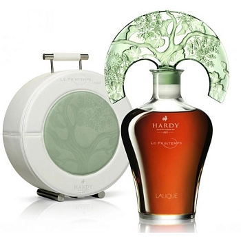 Коньяк  Hardy Le Printemps Grande Champagne Lalique crystal decanter in gift box  700 мл