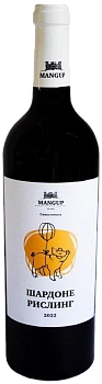 Вино Усадьба Мангуп  Рислинг Шардоне  сухое  2022 750 мл  13%