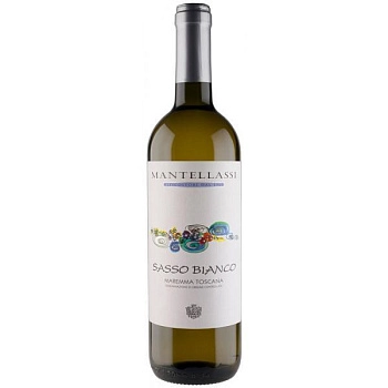 Вино Mantellassi Sasso bianco Maremma DOC Мантелласси Сассо бьянко Маремма DOC 2019 750 мл