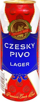 Пиво  Czesky Pivo  Lager  in can